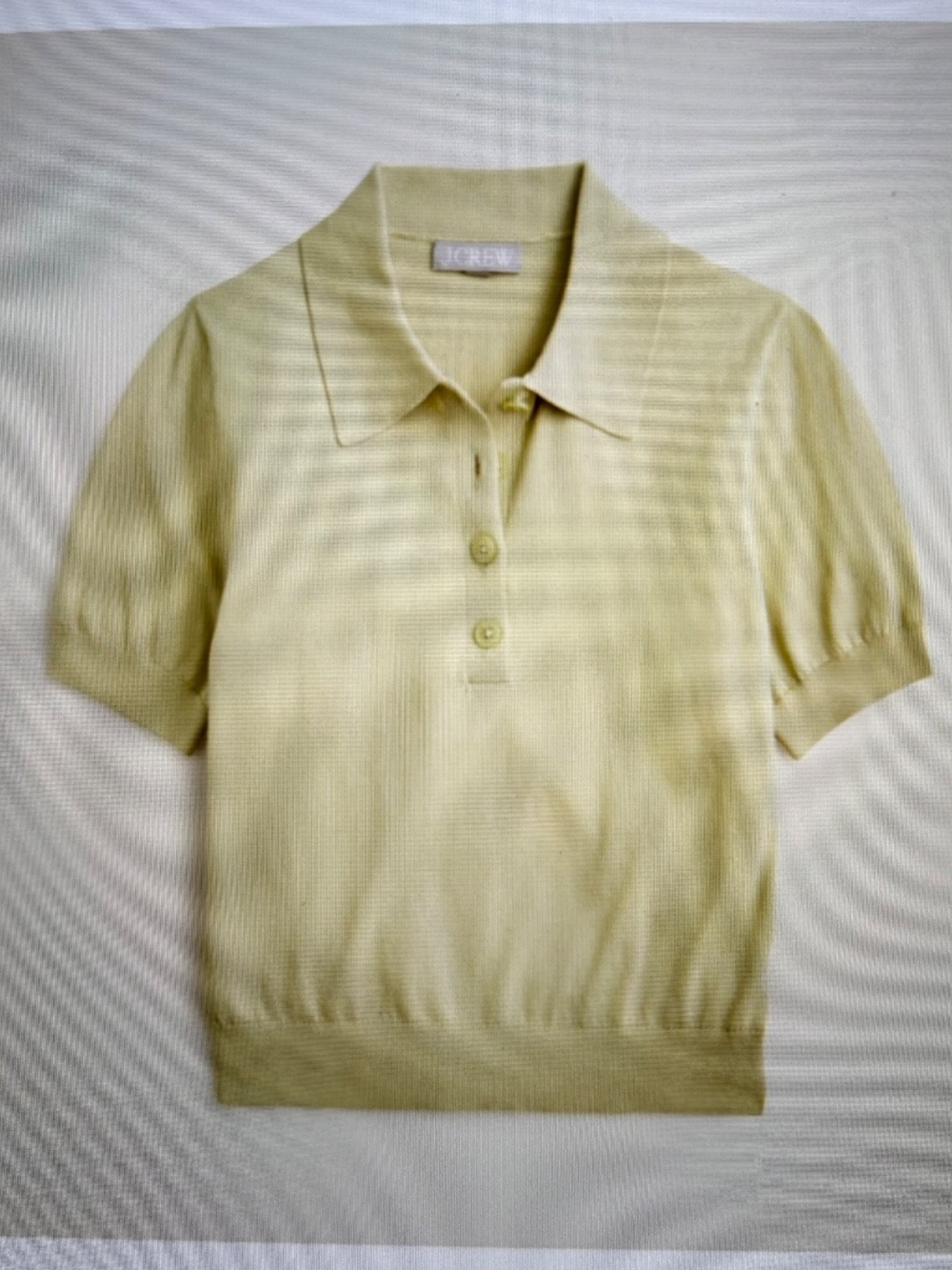 NWT J Crew Short-sleeve sweater-polo in premium ultra-fine cotton